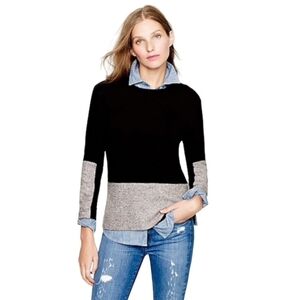 J. Crew With Cashmere Unique Wool Cashmere Patchwork Sweater Size XS